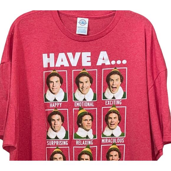 Vintage Elf Mens T-Shirt XXL Have a Holiday Will Ferrell 2003 Christmas Emotions - Picture 2 of 9